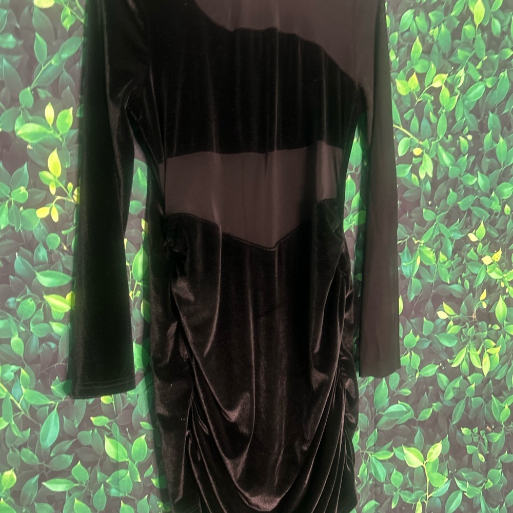 Elegant Black Velvet Dress